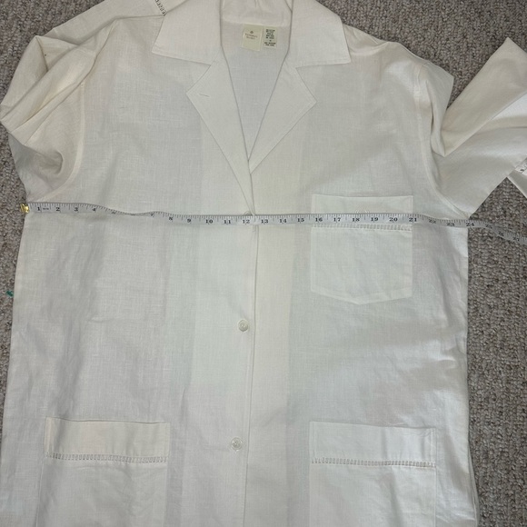 Victoria's Secret Vintage Gold label white Cotton-Linen Blend Set size M - Picture 8 of 10